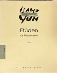 【激安】ユン エチュード (フルートソロ) 輸入楽譜 1974 Yun Etuden fur Flote(n) solo ボート