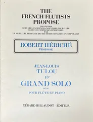 【激安】トゥルー 第13番 グランド・ソロ (フルート+ピアノ) 輸入楽譜 Op.96 Tulou 13e Grand Solo