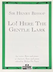 ビショップ 見よ、優しいひばりを (声楽+フルート+ピアノ) 輸入楽譜 Bishop Lo! Here The Gent セール