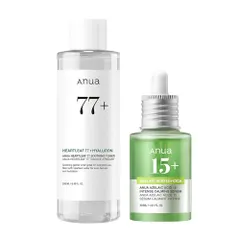 【即納】ANUA(アヌア)ドクダミ 77スージングトナー 250ml + アゼライン酸15インテンスカーミングセラム30ml 2
