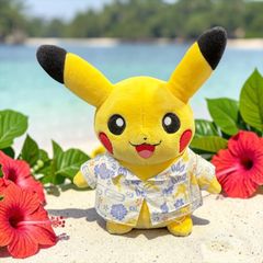 沖縄限定 かりゆしウェア 피카츄 봉제인형 포켓몬 センター POKEMON CENTER Pokemon ぬいぐるみ アパレル キャラクターグッズ ご当地 地域限定 そらとぶ 피카츄 プロジェクト Y8-1020