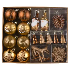 中古 Valery Madelyn クリスマス オーナメント 40個セット 森のコッパー クリスマス ツリー 飾り 装飾 クリ 即納