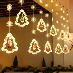 中古 クリスマス飾り 電飾 USB給電タイプ 3M 8種類の照明モードLED 防水 屋内屋外兼用 クリスマスツリー イルミネー 即納
