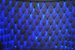 【激安】【業務用 高耐久】屋外用LEDイルミネーション 防水 防雨型 ネットライト 2m×1m 176球 青色（ブルー）★ a6