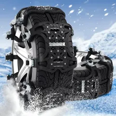 【即納】6本式タイヤチェーン（スノーチェーン）自動車用タイヤチェーン対応幅165mm?285mm強化TPU滑り止めチェーン -5