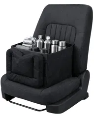 車 収納ボックス 大容量32.4L シートボックス【助手席の荷物転落防止】クッションになる 2WAY 折りたたみ 取外し 送料無料
