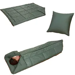 クッションにも掛けふとんにもなる寝袋 ３WAY アルミシート入りで断熱保温 寝袋 シュラフ 封筒型 洗える 掛け布団 着 セール