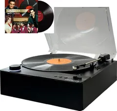【即納】【aiwa国内正規品】aiwa フルオート レコードプレーヤー GAA4-FRT1 スピーカー内蔵 LP・EP対応 自動