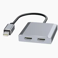 【送料無料】Mini DisplayPort to デュアル HDMI アダプター 4K@60Hz Mini DisplayPort
