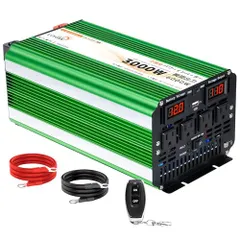 中古 LVYUAN(リョクエン) 3000W 12V 正弦波インバーター 瞬間最大6000W AC100V 50/60Hz リ 即納