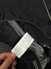 中古 musinsa standard ツータック ブラックデニムワイドパンツ 即納