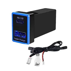 ★新品★OTORAM互換/交換可能なトヨタ usbポート qc3.0+pd type-c 充電器 電源ソケット カーチャ｜在庫あり