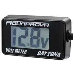 【即納】★新品★デイトナ(Daytona) AQUAPROVA (アクアプローバ) バイク用 電圧計 デジタル 防水 バックライ