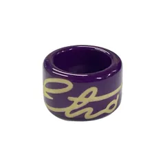 ETRO(エトロ) リング美品  - パープル×ベージュ セール