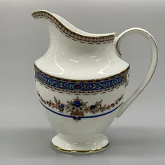 中古 ROYAL DOULTON(ロイヤルドルトン) 食器新品同様  - 白×ブルー×マルチ 即納