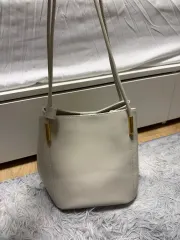 アトリエドゥルメン アイボリー バケットバッグ セール