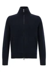【送料無料】(新品) MONCLER モンクレール ウール アンド カシミア ニット ジップアップ ロゴワッペン 新作
