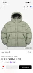 【即納】WKNDRS(ウィークエンダーズ) フーディー パファー ジャケット カーキ