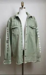 ZARA ダメージデニムシャツ XL 送料無料
