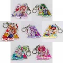 중고 キーホルダー 全7種セット 「『マクロスF』『マクロスΔ』 POP UP STORE in 池袋スキマストア アクリルキーホルダー 01.ペイントver.」