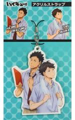 중고 ストラップ キャラクター 及川徹＆岩泉一 アクリルストラップ 「ハイキュー!!」 セブンイレブン限定