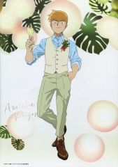 중고 雑貨 霊幻新隆 A3ビジュアルパネル 「モブサイコ100 III the flowery banquet WEB 쿠지 出張所!」 C賞
