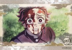 중고 食器 竈門炭治郎 涙 紙製ランチョンマット 「鬼滅の刃 刀鍛冶の里編 キャラクター絵巻カフェ 第一期 竈門兄弟と恋柱」 竈門炭治郎フードメニュー注文特典