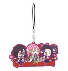 중고 ストラップ キャラクター C.伊黒小芭内＆甘露寺蜜璃＆胡蝶しのぶ わちゃっと!ラバーストラップ 「鬼滅の刃」