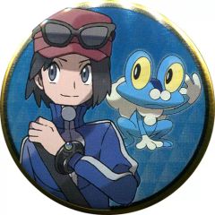 【中古】バッジ・ピンズ(キャラクター) 主人公(男の子)＆ケロマツ 「ポケットモンスター 缶バッジコレクション ～カロス地方編～」 ポケモンセンター限定