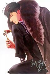 중고 ポスター サイン入りB2ポスター ねこ田米蔵イラスト 「ねこ田米蔵アートワークブック Gaze 発売記念トークショー」 来場特典