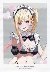 중고 ポスター A3マット加工ポスター 喜多川海夢 メイド服 アップ 「DRAW!DRAW!× 쿠지 メイト TVアニメ その着せ替え人形は恋をする×イラストレーター千種みのり 描き起こしイラストオンライン 쿠지 」 D-2賞