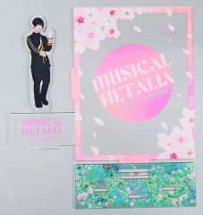중고 フォトフレーム・アルバム 植田圭輔 日本 フォトスタンド付きアクスタ 「ミュージカル『ヘタリア～The world is wonderful～』」