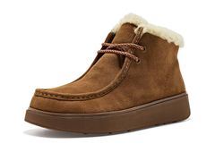 フィットフロップ レディース シューズ ブーツ・レインブーツ スエード レース Fitflop GenFF Suede Shearling LaceUp Boots Terracottan テラコッタ