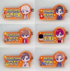 중고 バッジ・ピンズ 全6種セット RIIZE のすたるぽっぷ おなまえアクリルバッジ ～ハングルver.～ ナムコ限定
