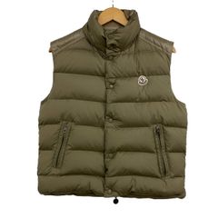 MONCLER モンクレール ダウンベスト サイズ1 S メンズ 상태좋음 CHEVAL シュバル カーキベージュ
