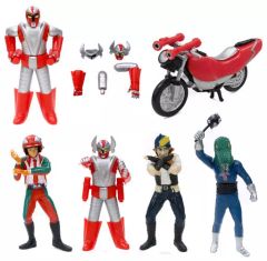 중고 トレーディングフィギュア 彩色版6種セット 「特撮ヒーローコレクション 電人ザボーガー Part2 ストロングザボーガー編」