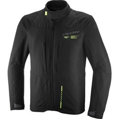 イクソン IXON Tyr Textile Parka パーカーバイクジャケット/ブラックイエロー