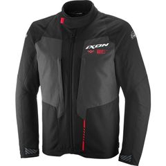 イクソン IXON Tyr Textile Parka パーカーバイクジャケット/ブラックアンスラサイトレッド