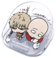 중고 小物 キャラクター ジェノス＆サイタマ くりっぷ 「トイズワークスコレクション にいてんごくりっぷ ワンパンマン」 キャラアニBOX購入特典