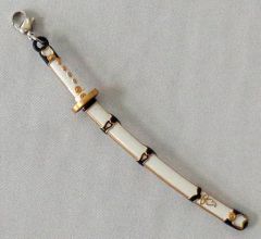 【中古】キーホルダー・マスコット(キャラクター) 鶴丸国永 刀チャーム 「刀剣乱舞-ONLINE- 鶴丸国永 1/8 ABS＆PVC 製塗装済み完成品」 GOODSMILE ONLINE SHOP予約特典