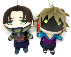 중고 ぬいぐるみマスコット・ぬいぐるみバッジ カート＆マックス ニコイチフィンガーマスコット 「銀河特急 ミルキー☆サブウェイ」