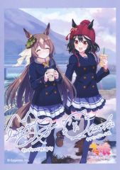 중고 キャラカード キタサンブラック＆サトノダイヤモンド オリジナルブロマイド プリントサイン入り 「 우마무스메 プリティーダービー×セブンイレブン 3周年キャンペーン!」 アプリキャンペーンA賞 当選品