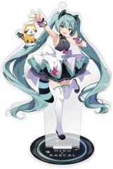 중고 雑貨 初音ミク スタンド付きアクリルキーホルダー 「初音ミク×ラスカル2022」