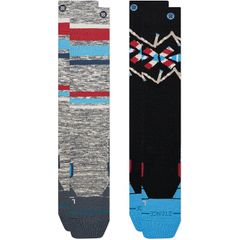 スタンス メンズ アンダーウェア 靴下 Stance Stripe Up Mid Poly Snow Sock 2Pack Windward Blue ブルー