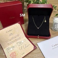 カルティエ　ダムールSMネックレス　ダイヤモンドK18YG　ディアマンレジェ