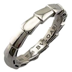 ブルガリ セルペンティ ヴァイパー リング 指輪 14.5号 18金 K18ホワイトゴールド レディース BVLGARI 中古 ブルガリ