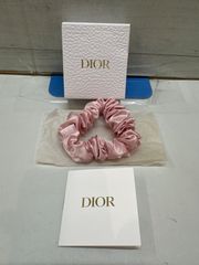 I2-41 ◇ クリスチャンディオール シュシュ ヘアアクセサリー レディース ピンク系 DH5593 중고