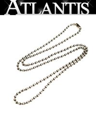 CHROME HEARTS 긴자점 크롬 하트 볼 체인 목걸이 48cm 남성 실버 SV925 105071