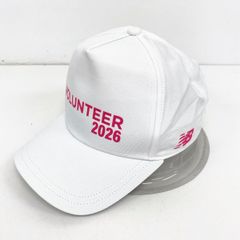 new balance/ニューバランス キャップ ホワイト/白 OSZ ポリエステル 非売品 VOLUNTEER 2026[OT04093]