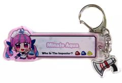 【中古】雑貨 湊あくあ Emergency Meetingキーホルダー 「Among Us×バーチャルYouTuber ホロライブ」